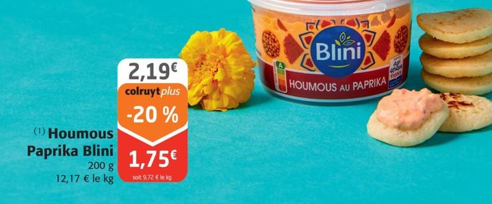 Blini - Houmous Paprika  offre à 1,75€ sur Colruyt