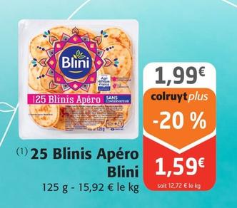 Blini - 25 Blinis Apero  offre à 1,59€ sur Colruyt