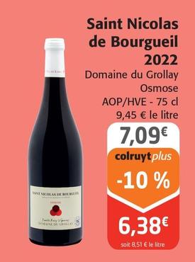 Domaine Du Grollay Osmose - Saint Nicolas De Bourgueil 2022