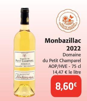 Domaine Du Petit Champarel - Monbazillac 2022