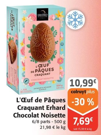 Erhard - L'œuf De Pâques Craquant Chocolat Noisette