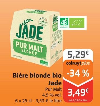 Jade - Bière Blonde Bio