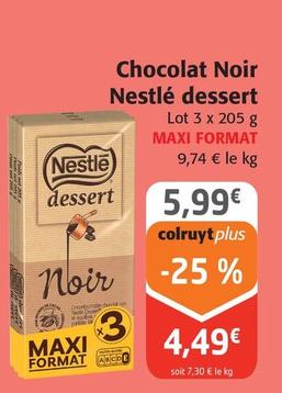 Nestlé - Chocolat Noir Dessert