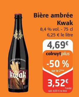 Kwak - Bière Ambrée offre à 3,52€ sur Colruyt