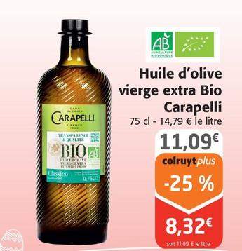 Carapelli - Huile D'olive Vierge Extra Bio 