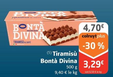 Bonta Divina - Tiramisu offre à 3,29€ sur Colruyt