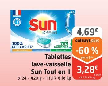 Sun - Tablettes Lave - Vaissele Tout En 1