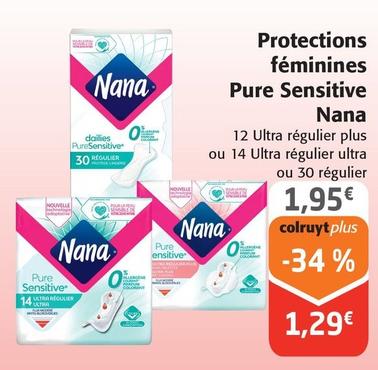 Nana - Protections Féminines Pure Sensitive