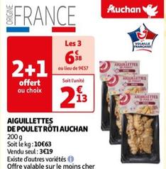 Auchan - Aiguillettes De Poulet Rôti  offre à 2,13€ sur Auchan Hypermarché