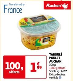 Auchan - Taboulé Poulet offre à 1,99€ sur Auchan Hypermarché