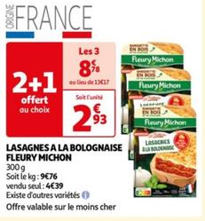 Fleury Michon - Lasagnes A La Bolognaise offre à 4,39€ sur Auchan Hypermarché