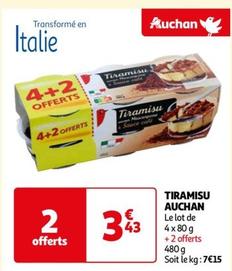 Auchan - Tiramisu offre à 3,43€ sur Auchan Hypermarché