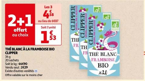 Clipper - The Blanc À La Framboise Bio offre à 2,29€ sur Auchan Hypermarché