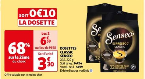 Senseo - Dosettes Classic offre à 4,99€ sur Auchan Hypermarché