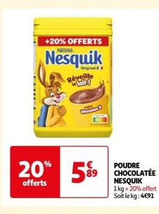 Nestlé - Poudre Chocolatee  offre à 5,89€ sur Auchan Hypermarché