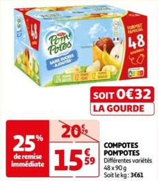 Pom'potes - Compotes offre à 15,59€ sur Auchan Hypermarché