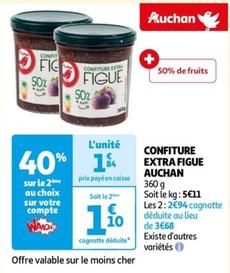 Auchan - Confiture Extra Figue 