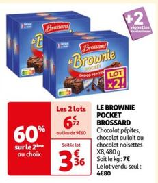 Brossard - Le Brownie Pocket offre à 4,8€ sur Auchan Hypermarché