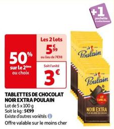 Poulain Noir Extra - Tablettes De Chocolats