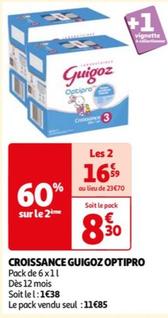 Guigoz - Croissance Optipro offre à 11,85€ sur Auchan Hypermarché