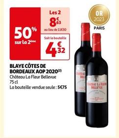 Découvrez le Château La Fleur Bellevue 2020 - Blaye Côtes De Bordeaux AOP avec sa promo exceptionnelle !