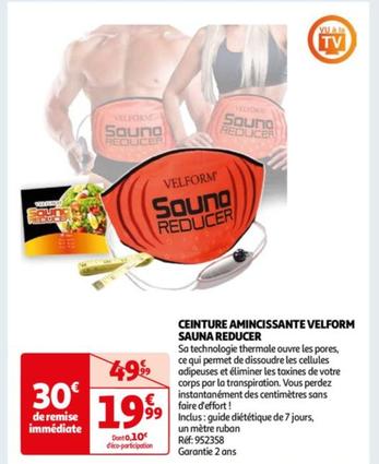 Ceinture Amincissante Velform Sauna Reducer