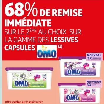 Omo - Lessive Capsules Sur Le 2eme Au Choix, Promo Sur La Gamme, Caractéristiques Innovantes!