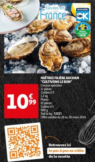 Huîtres Filière Auchan "Cultivons Le Bon"