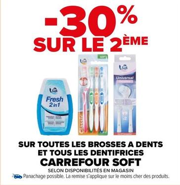 Brosse à dents offre sur Carrefour Market