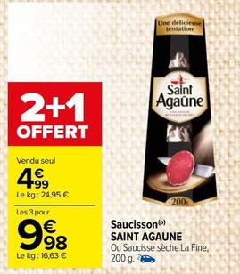 Saucisson offre sur Carrefour Market