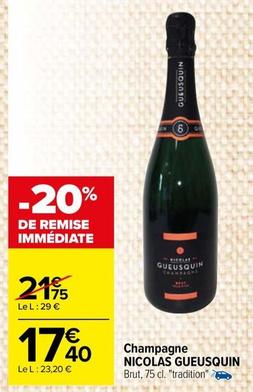 Champagne offre sur Carrefour Market
