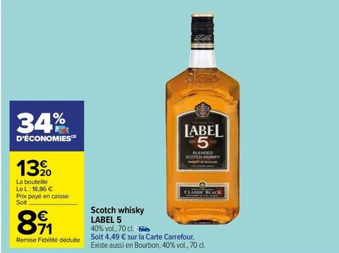 Whisky offre sur Carrefour Market