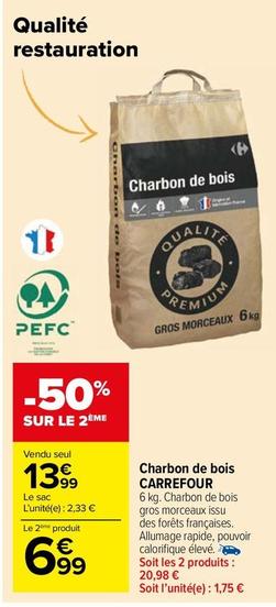 Charbon de bois offre sur Carrefour Market