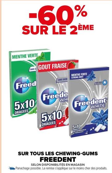 Chewing-gums offre sur Carrefour Market