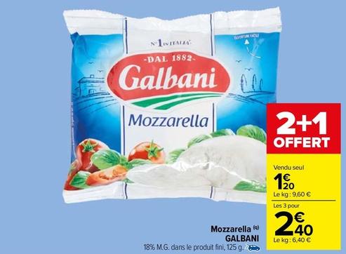 Mozzarella offre sur Carrefour Market