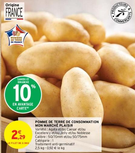 Pommes de terre offre sur Intermarché