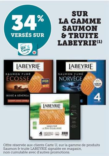 Labeyrie - Sur La Gamme Saumon & Truite offre sur Super U