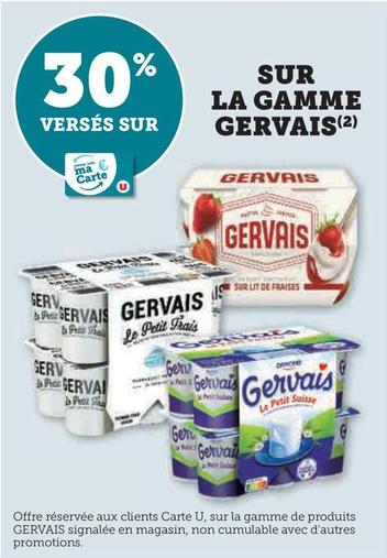 Gervais - Sur La Gamme offre sur Super U