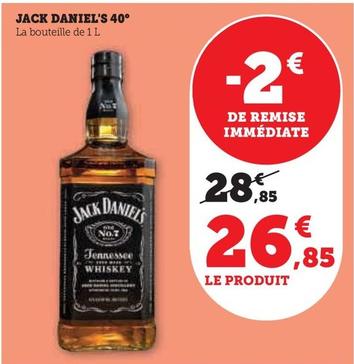 Jack Daniel's - La Bouteille offre à 26,85€ sur Super U