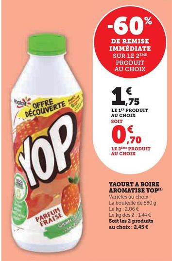 Yop - Yaourt A Boire Aromatise offre à 0,7€ sur Super U