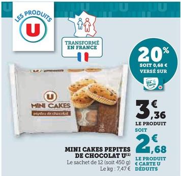 U - Mini Cakes Pepites De Chocolat 