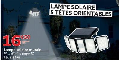 Lampe Solaire Murale offre à 16,5€ sur Gifi