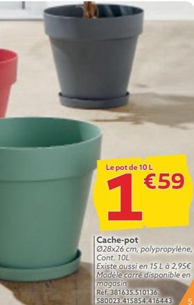Cache-pot offre à 1,59€ sur Gifi
