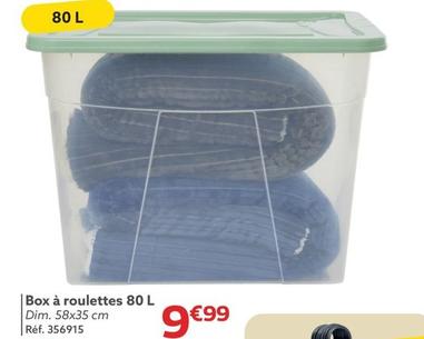 box à roulettes 80 l