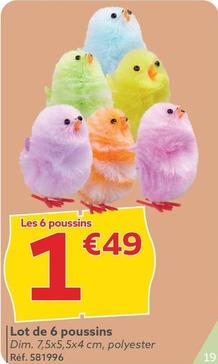 Lot De 6 Poussins