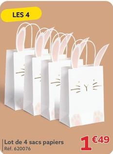 Lot De 4 Sacs Papiers