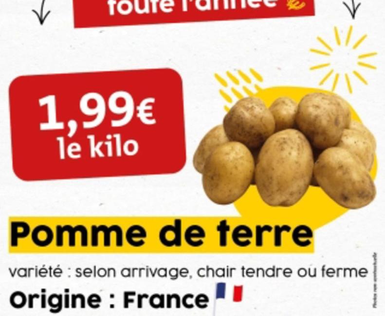 Pommes de terre offre sur So.bio