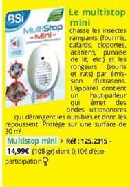Bsi - Multistop Mini offre à 14,99€ sur Magellan