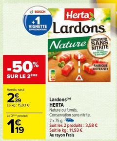 Lardons offre sur Carrefour