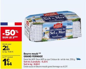 Beurre offre à 2,89€ sur Carrefour Drive